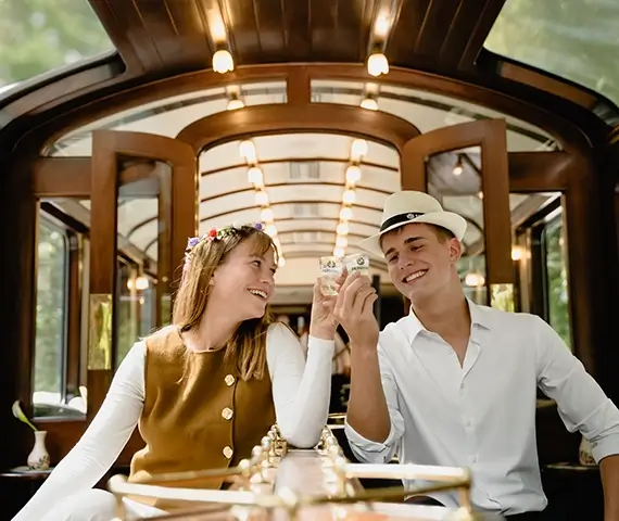 비스타돔 전망대 열차에서 피스코 체험